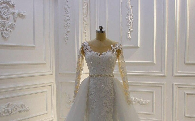 Mermaid Wedding Dress With Detachable Skirt Mscooco.co.uk