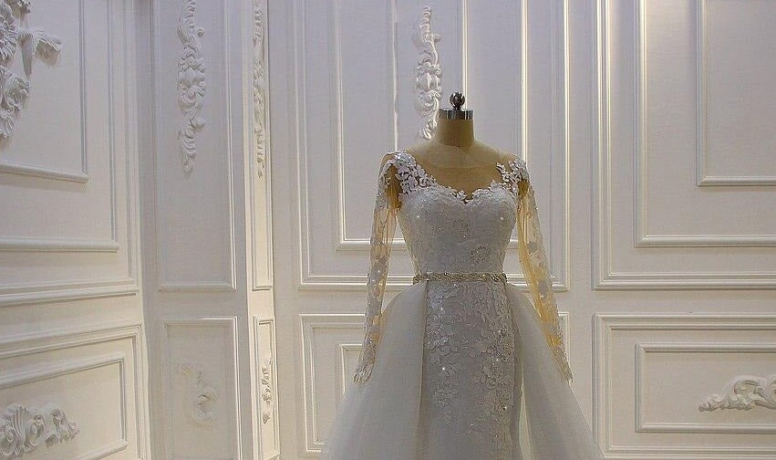 Mermaid Wedding Dress With Detachable Skirt Mscooco.co.uk
