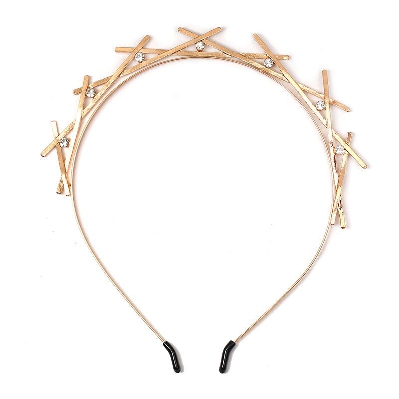 Trendy Crystal Hairwear Cute Girl Headband Brand Design Statement Hair - MSCOOCO