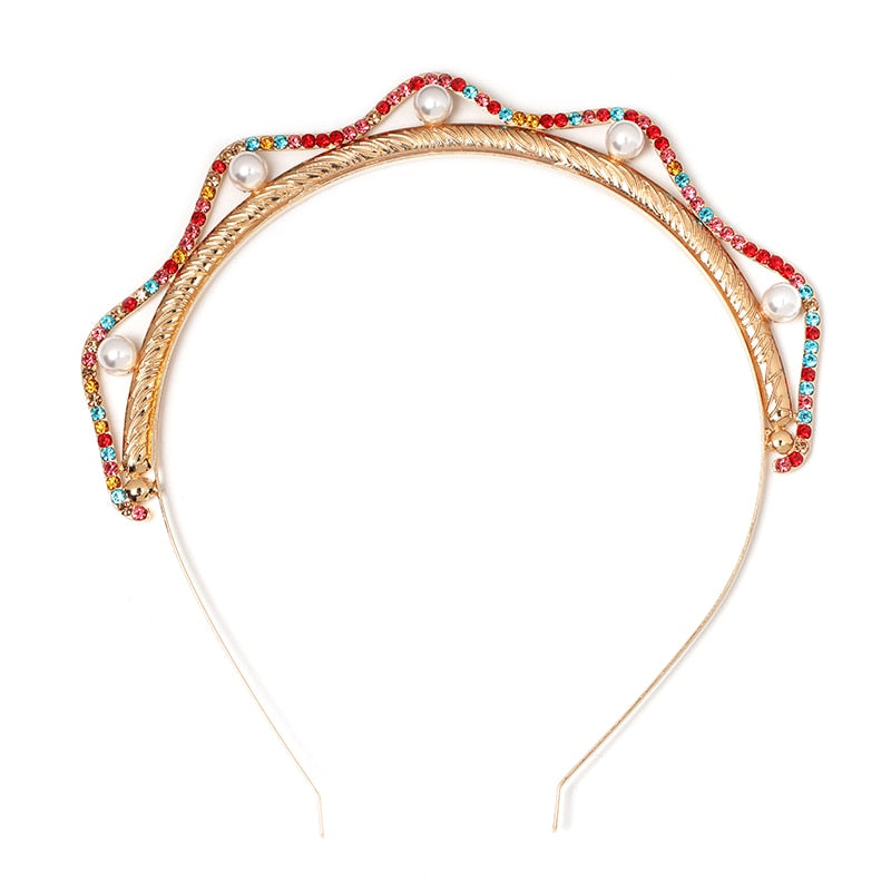 Trendy Crystal Hairwear Cute Girl Headband Brand Design Statement Hair - MSCOOCO