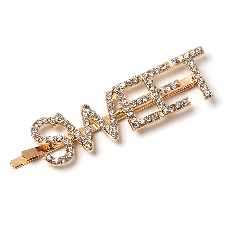 Trendy Crystal Hairwear Cute Girl Headband Brand Design Statement Hair - MSCOOCO
