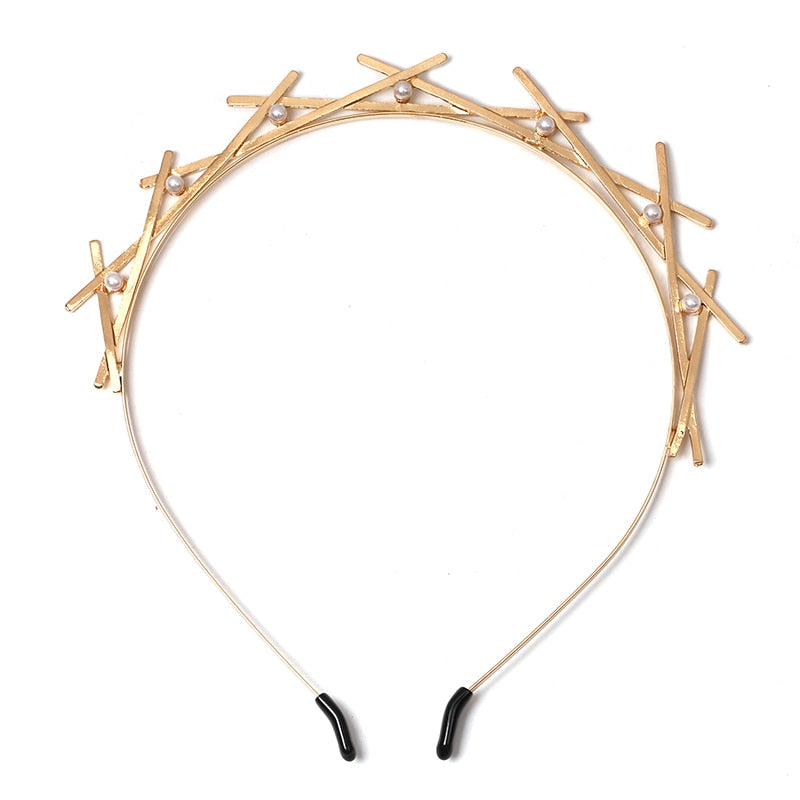 Trendy Crystal Hairwear Cute Girl Headband Brand Design Statement Hair - MSCOOCO