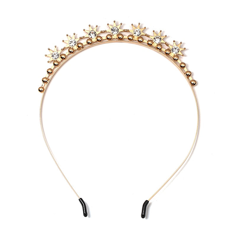 Trendy Crystal Hairwear Cute Girl Headband Brand Design Statement Hair - MSCOOCO
