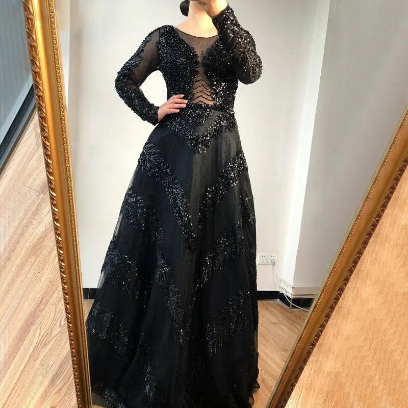 Alis Diamond Beading Formal Dress - Mscooco.co.uk