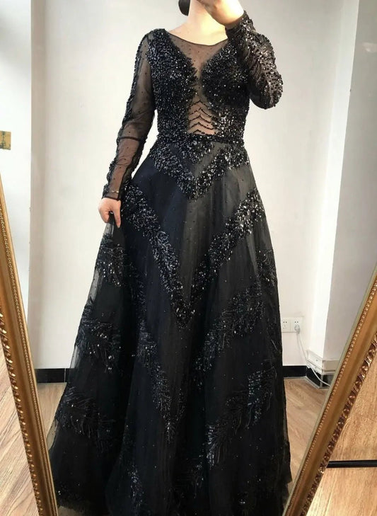 Alis Diamond Beading Formal Dress - Mscooco.co.uk