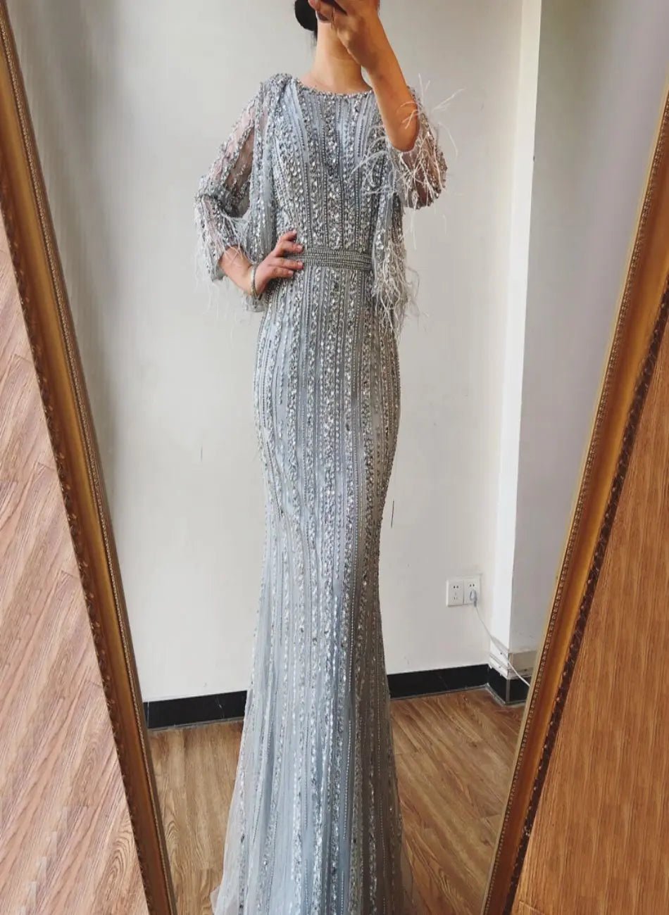 Alya Diamond Beading Formal Dress - Mscooco.co.uk