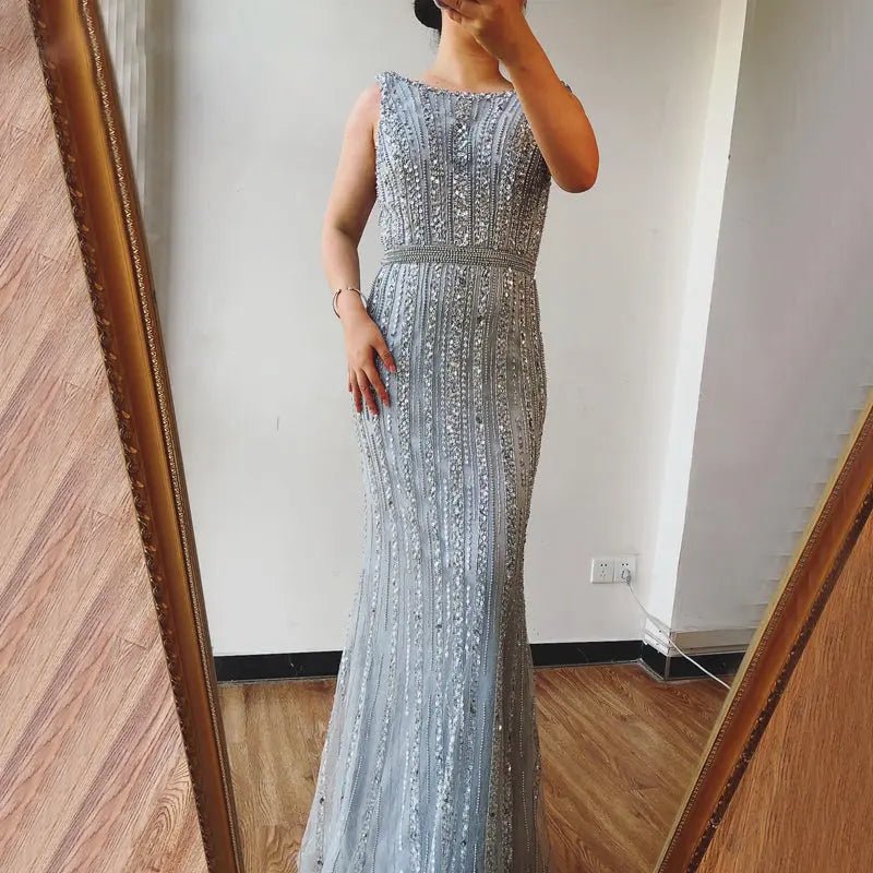 Alya Diamond Beading Formal Dress - Mscooco.co.uk