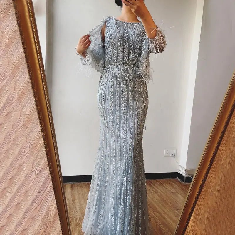 Alya Diamond Beading Formal Dress - Mscooco.co.uk