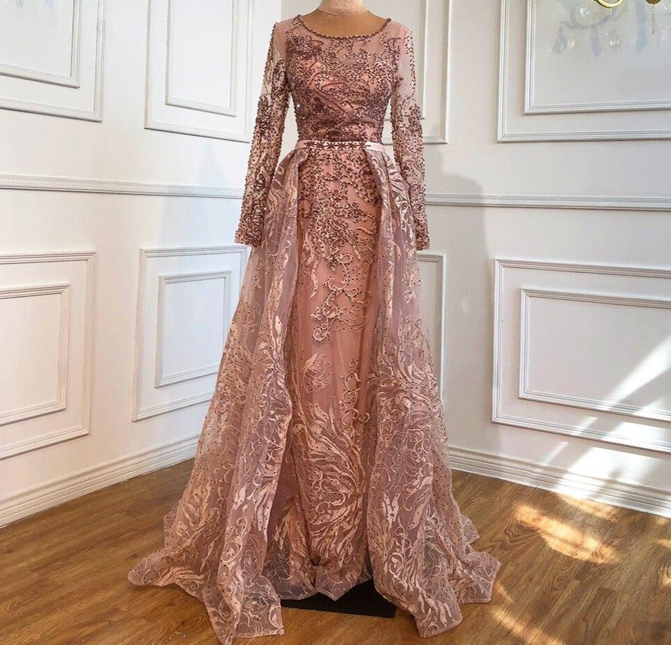 Anya Luxury O-Neck Beading Mermaid Formal Dress - Mscooco.co.uk