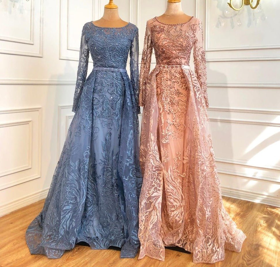 Anya Luxury O-Neck Beading Mermaid Formal Dress - Mscooco.co.uk