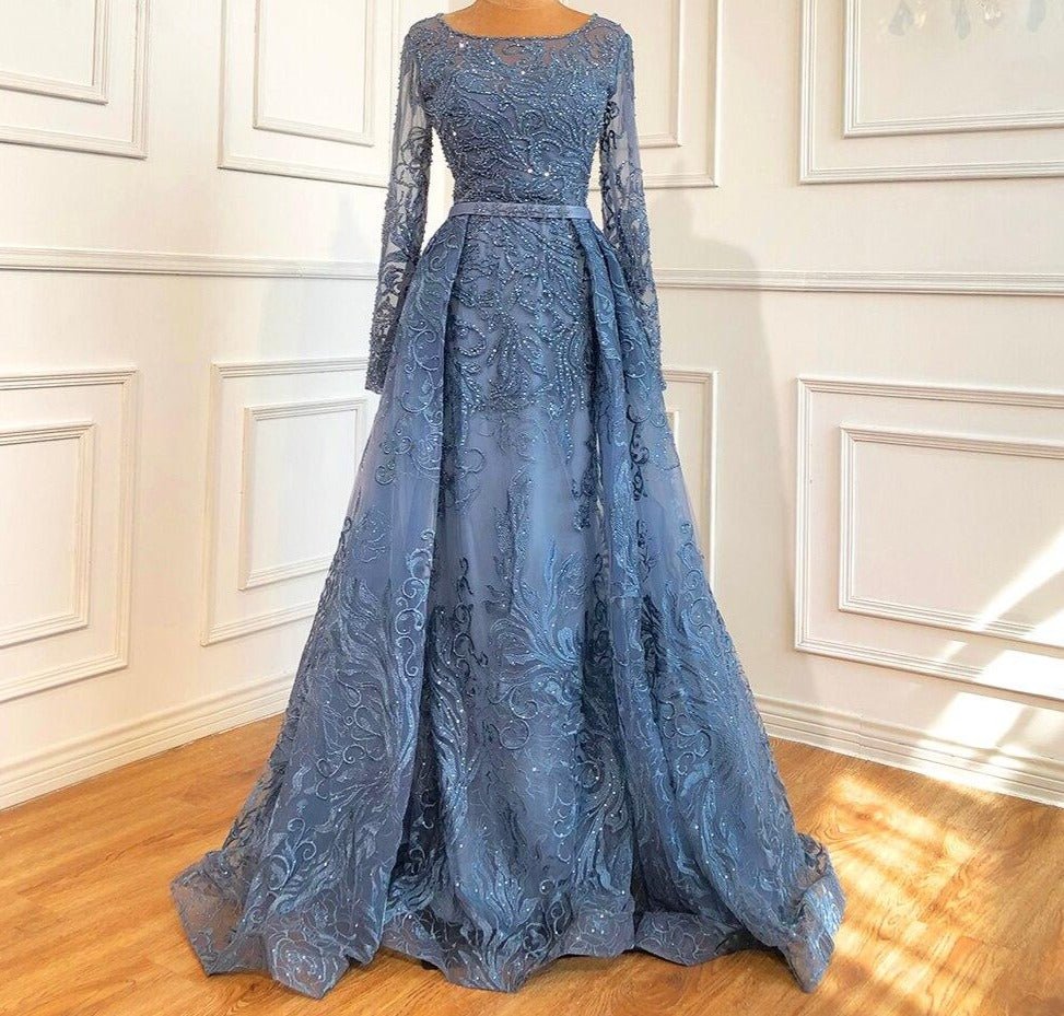 Anya Luxury O-Neck Beading Mermaid Formal Dress - Mscooco.co.uk