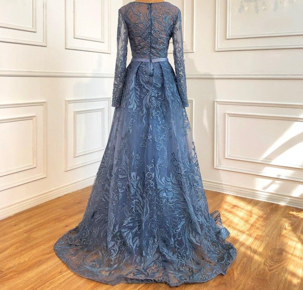 Anya Luxury O-Neck Beading Mermaid Formal Dress - Mscooco.co.uk