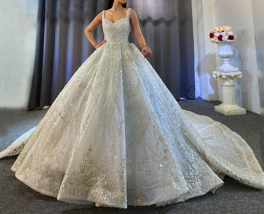 Beading Wedding Dress - Mscooco.co.uk