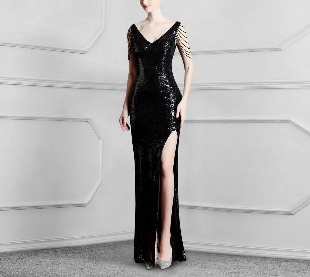 Belinda Elegant Sequins Mermaid Evening Dress - Mscooco.co.uk