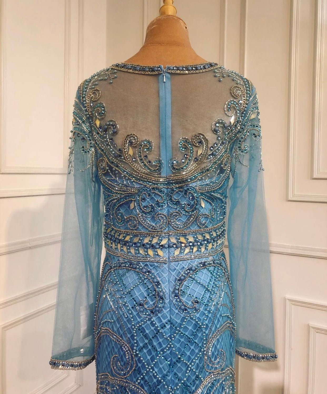 Celeste Elegant Mermaid Beading Formal Dress - Mscooco.co.uk