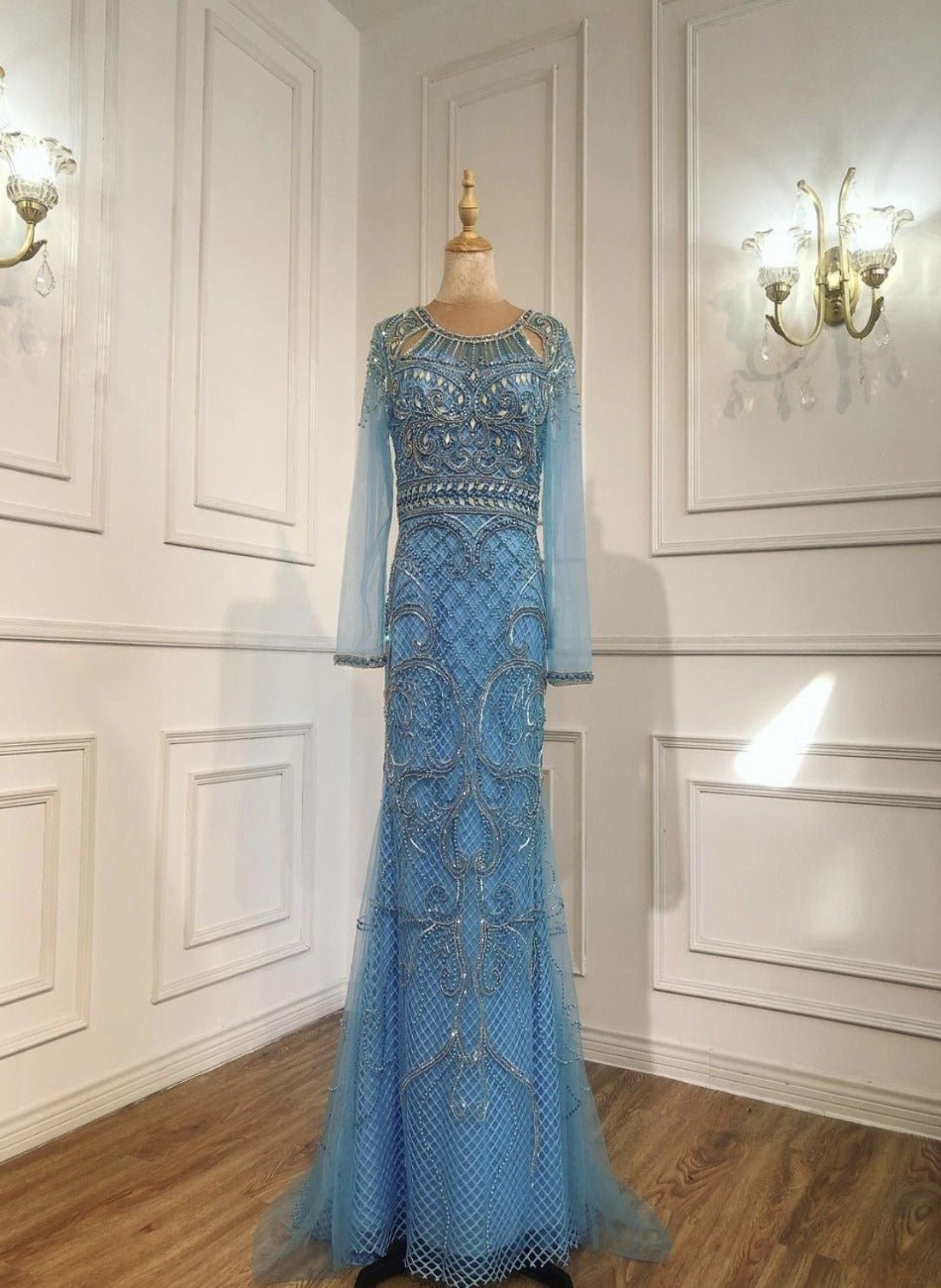 Celeste Elegant Mermaid Beading Formal Dress - Mscooco.co.uk