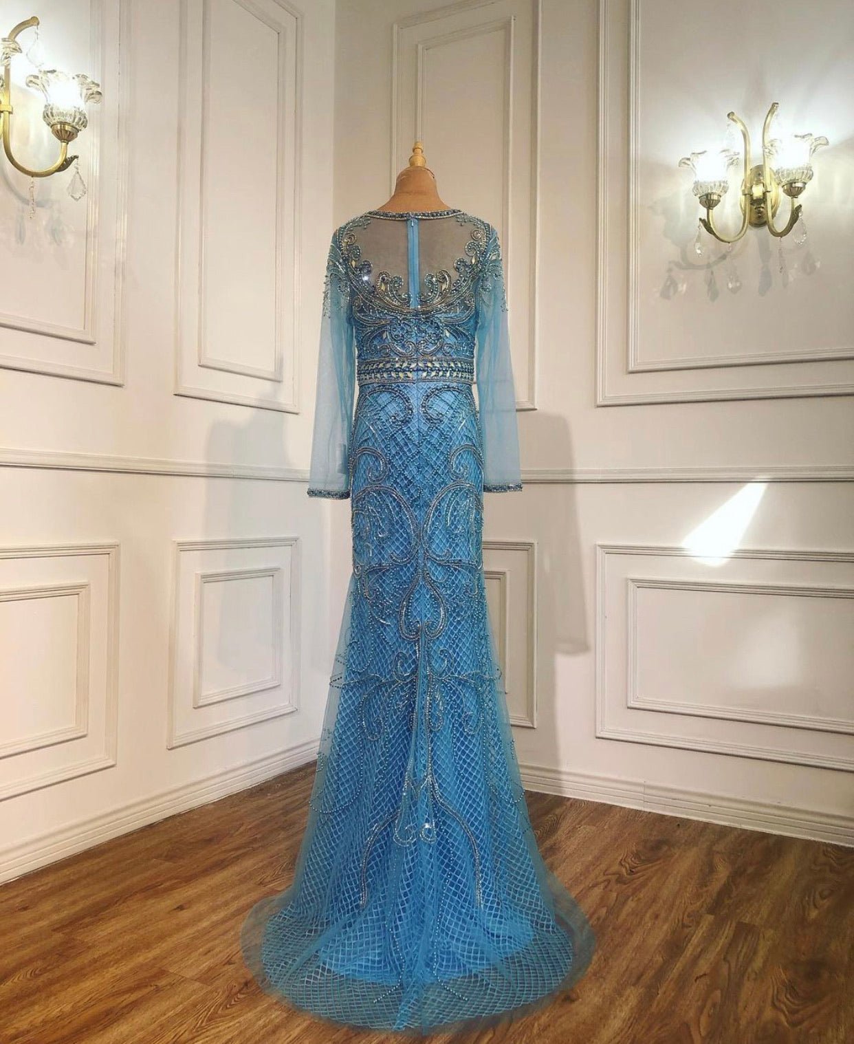 Celeste Elegant Mermaid Beading Formal Dress - Mscooco.co.uk