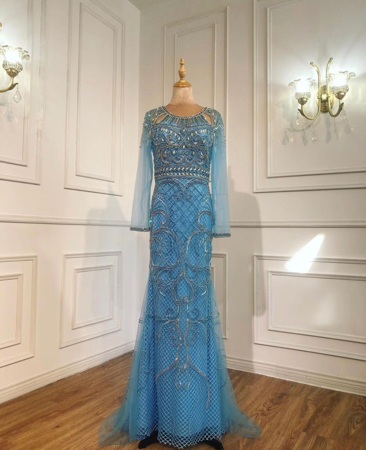 Celeste Elegant Mermaid Beading Formal Dress - Mscooco.co.uk