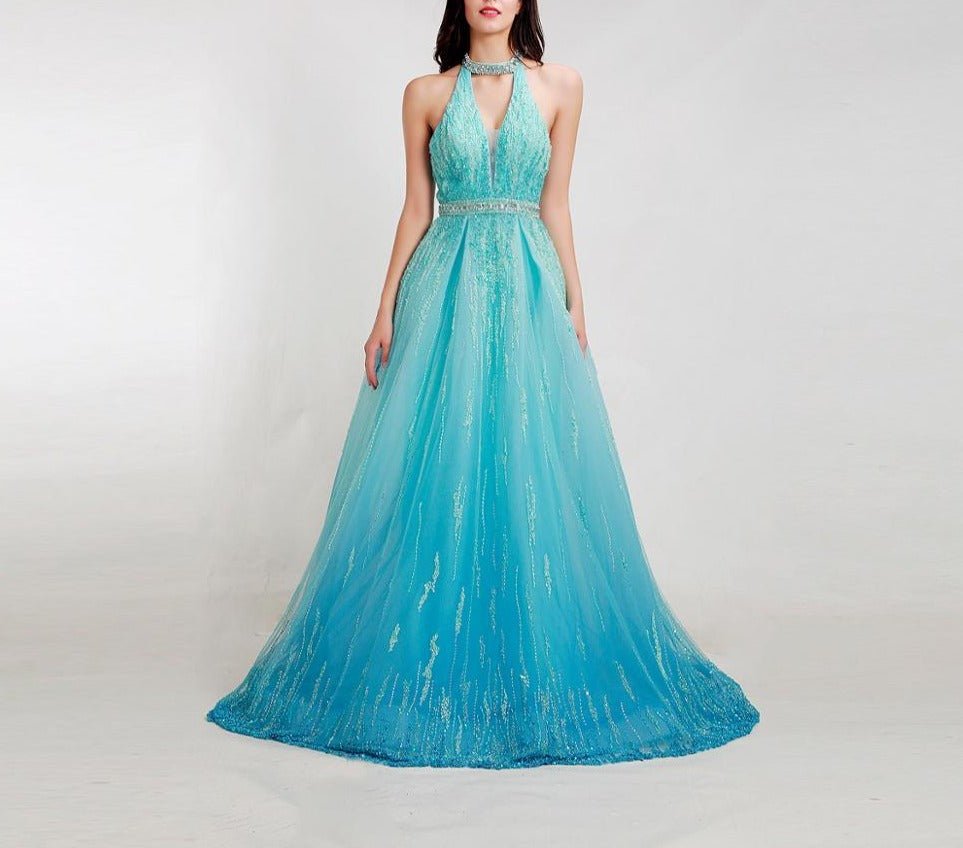 Chanel Gorgeous Beading Backless Evening Dress - Mscooco.co.uk