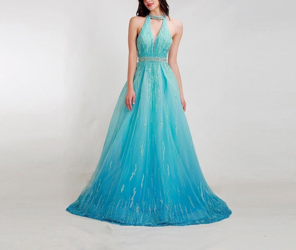 Chanel Gorgeous Beading Backless Evening Dress - Mscooco.co.uk