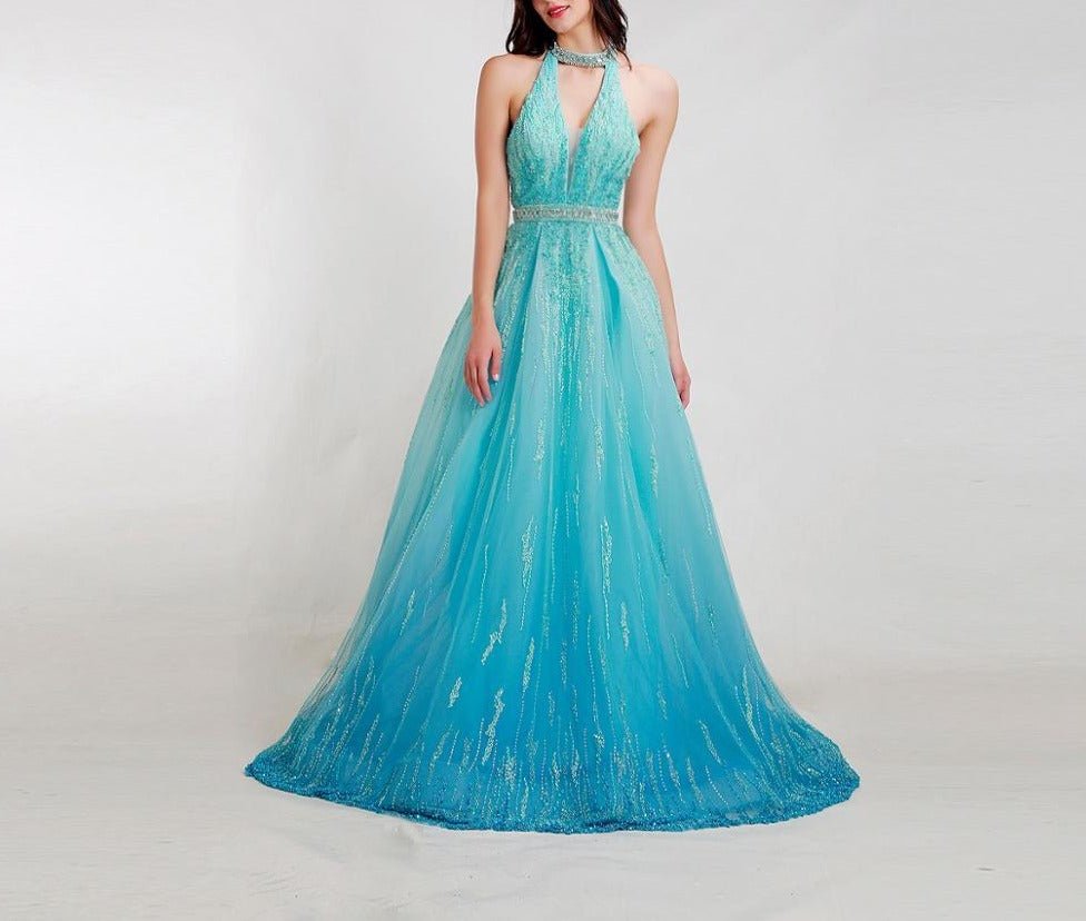 Chanel Gorgeous Beading Backless Evening Dress - Mscooco.co.uk
