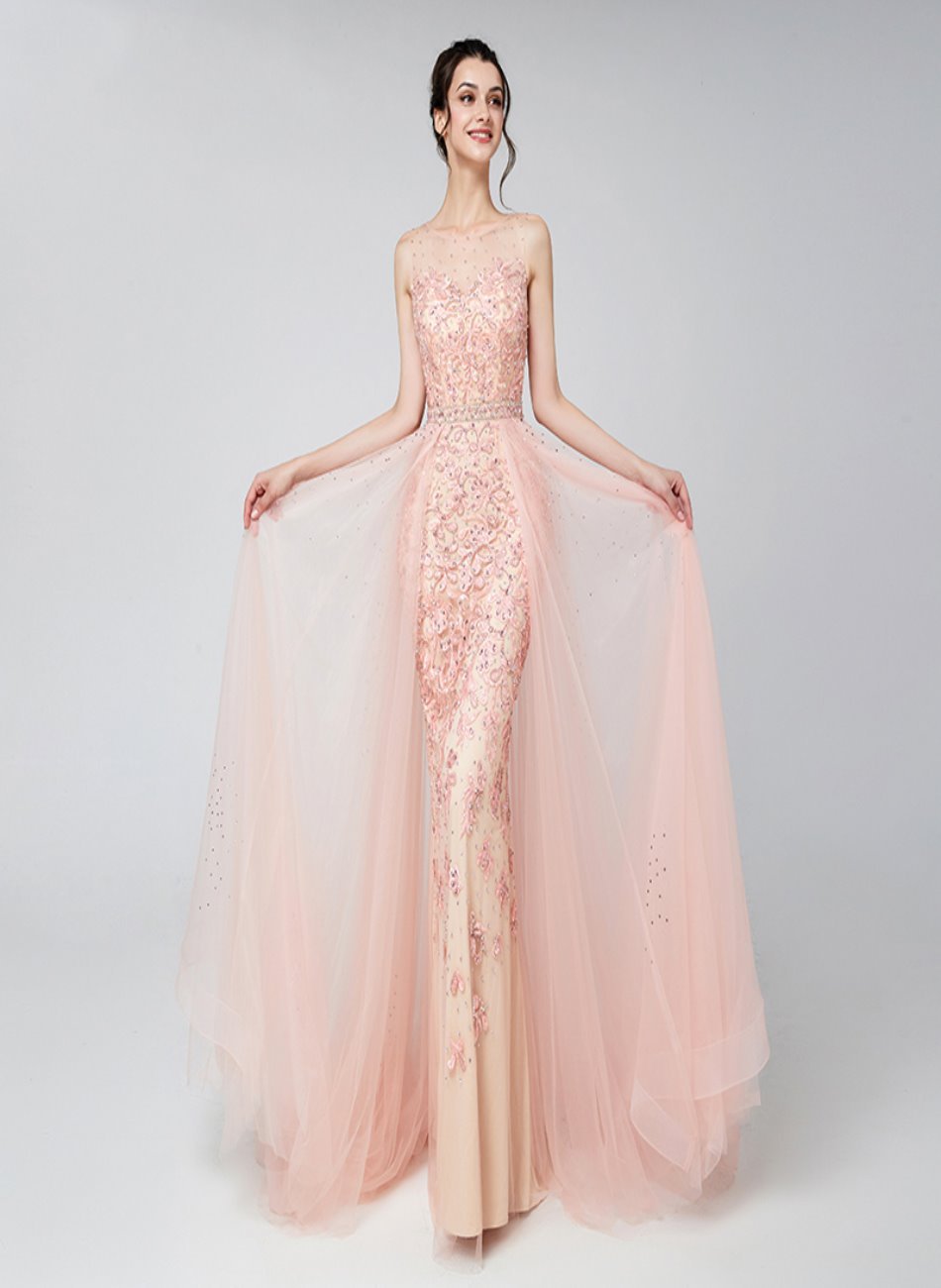 Charlotte - Beading Applique Formal Dress - Mscooco.co.uk