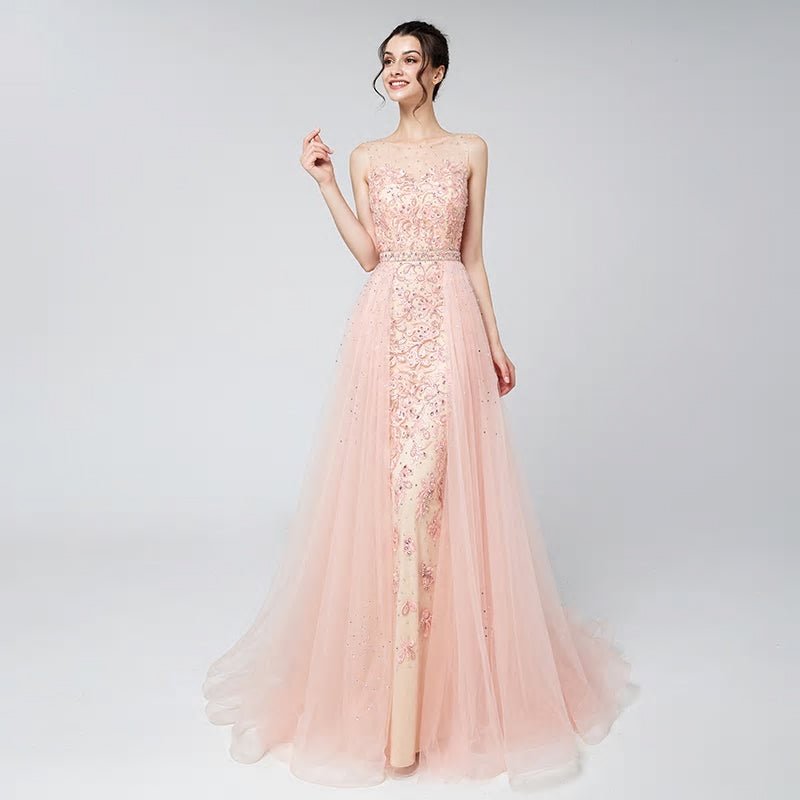Charlotte - Beading Applique Formal Dress - Mscooco.co.uk