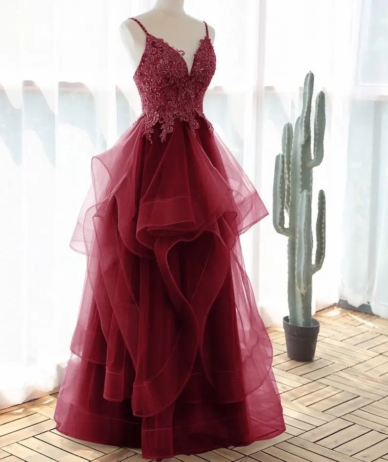 Cora Elegant Spaghetti Strap Prom Dress - Mscooco.co.uk