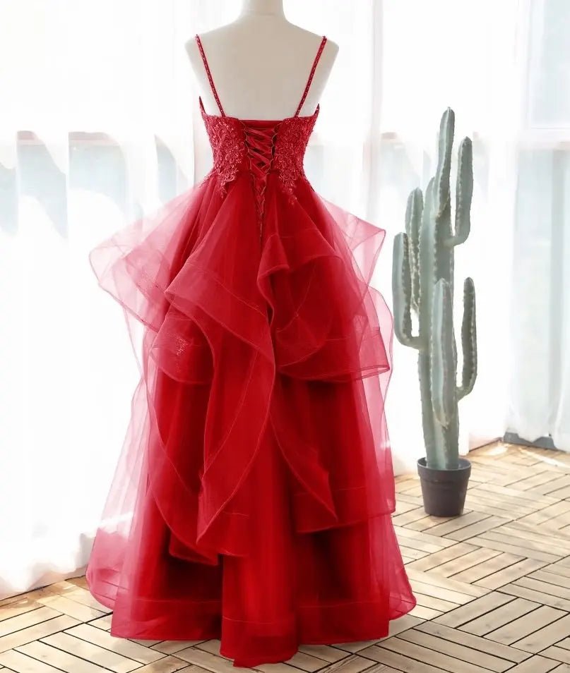 Cora Elegant Spaghetti Strap Prom Dress - Mscooco.co.uk