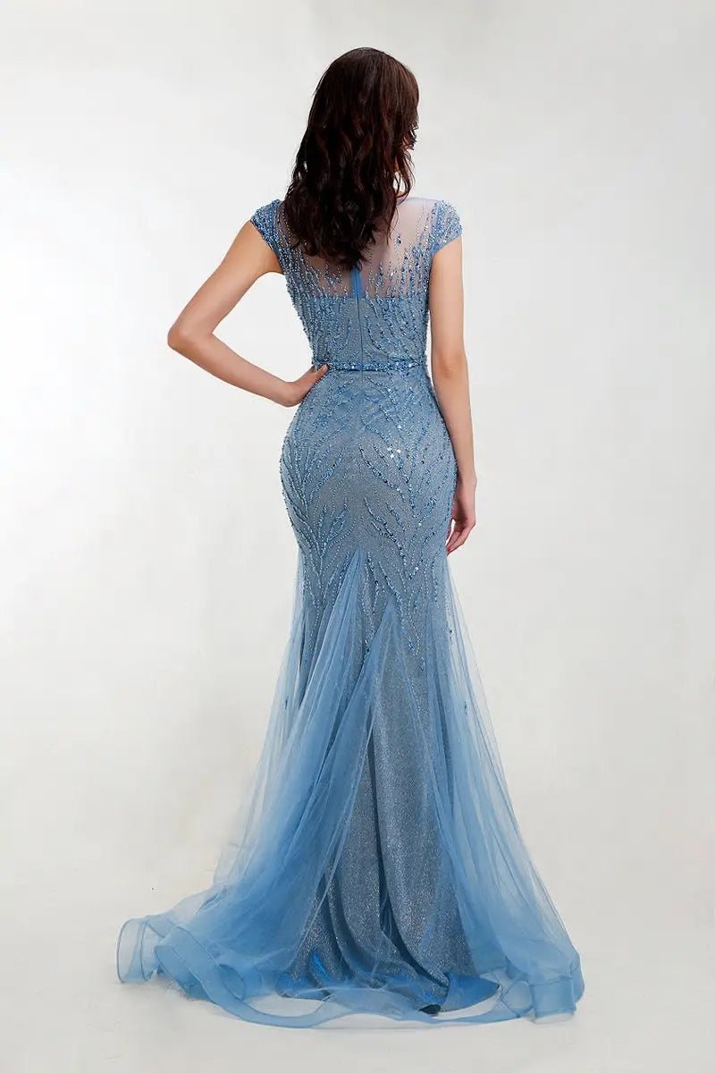 DAISY - Beading Mermaid Maxi Dress - Mscooco.co.uk