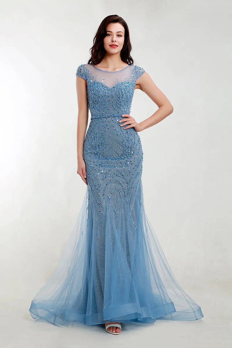 DAISY - Beading Mermaid Maxi Dress - Mscooco.co.uk