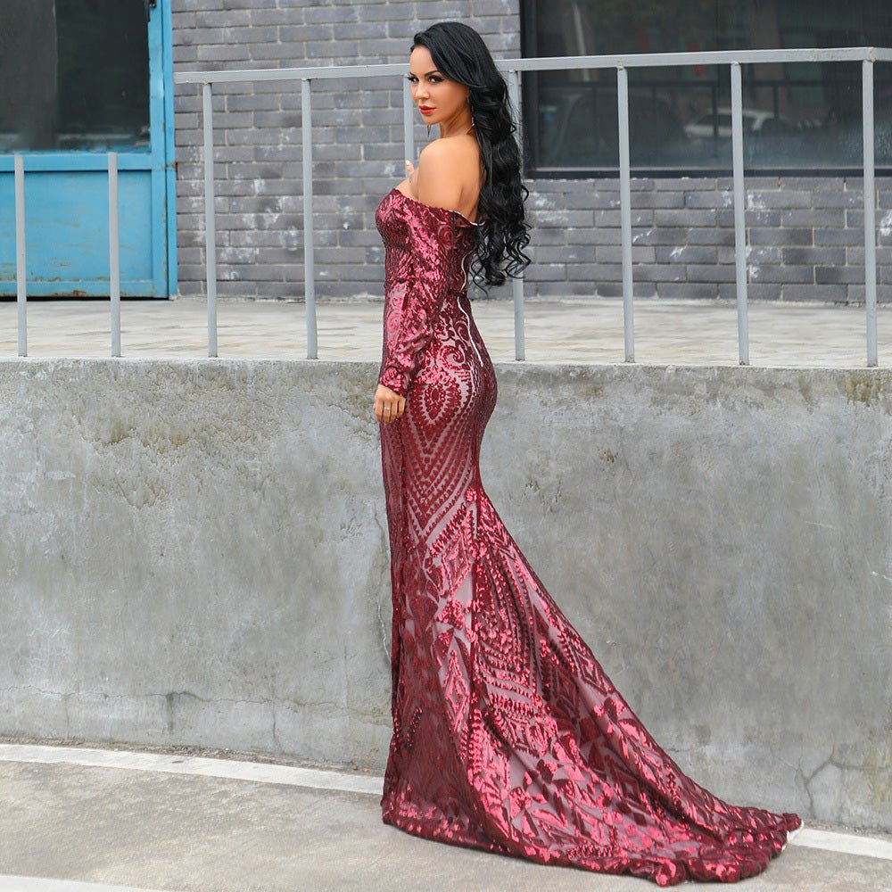long sleeve sequin maxi dress uk Jaded Rose Petite long sleeve sequin maxi dress in silver