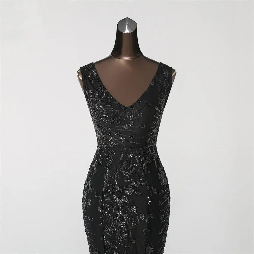Elegant Sequins Mermaid Evening Formal Party Dress - Mscooco.co.uk