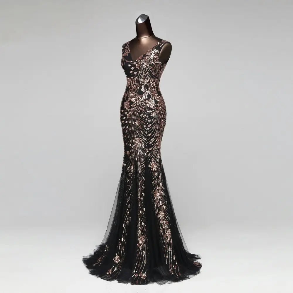 Elegant Sequins Mermaid Evening Formal Party Dress - Mscooco.co.uk