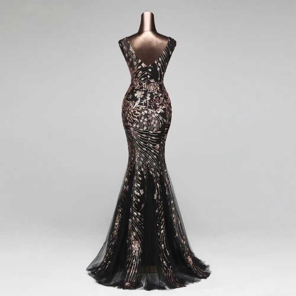 Elegant Sequins Mermaid Evening Formal Party Dress - Mscooco.co.uk