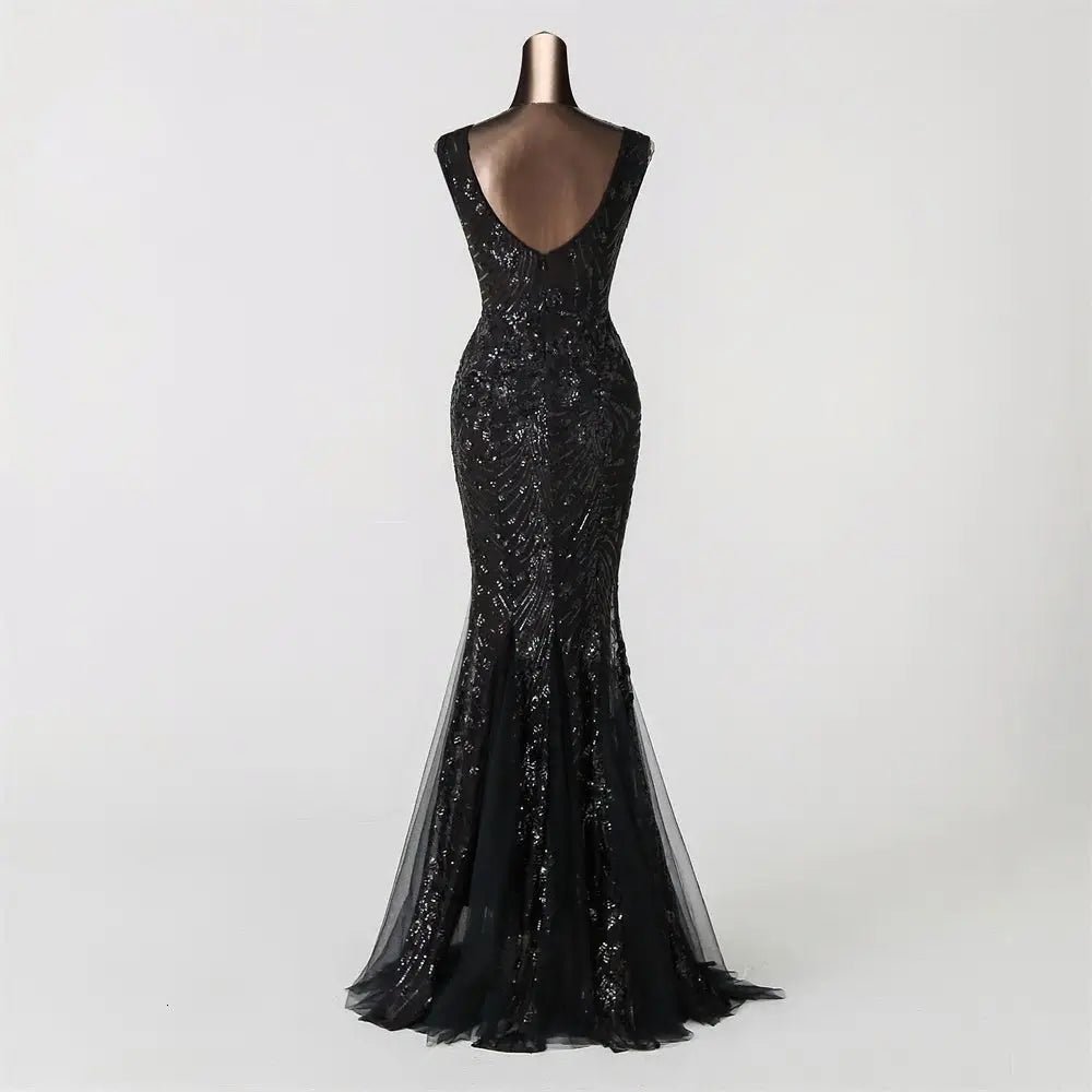 Elegant Sequins Mermaid Evening Formal Party Dress - Mscooco.co.uk