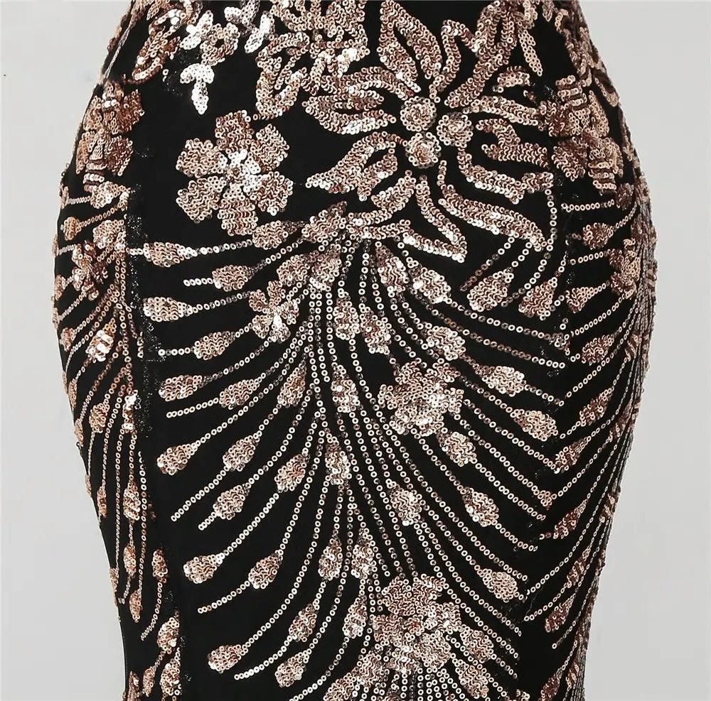 Elegant Sequins Mermaid Evening Formal Party Dress - Mscooco.co.uk