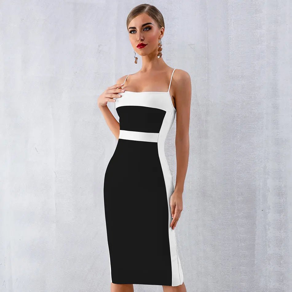 Elegant Sleeveless Bodycon Dress - Mscooco.co.uk