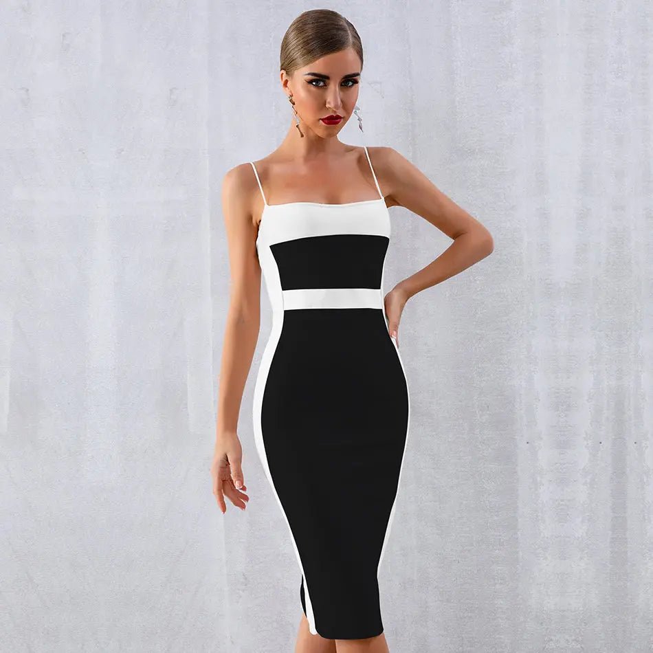 Elegant Sleeveless Bodycon Dress - Mscooco.co.uk