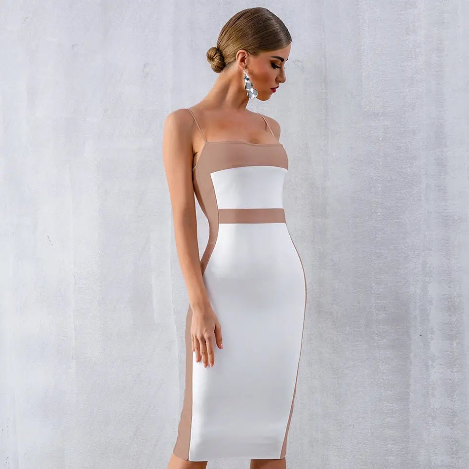 Elegant Sleeveless Bodycon Dress - Mscooco.co.uk