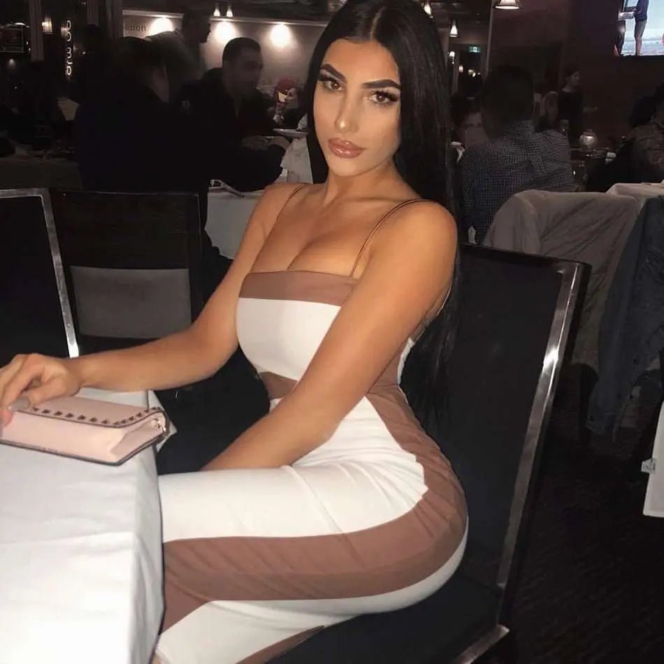 Elegant Sleeveless Bodycon Dress - Mscooco.co.uk