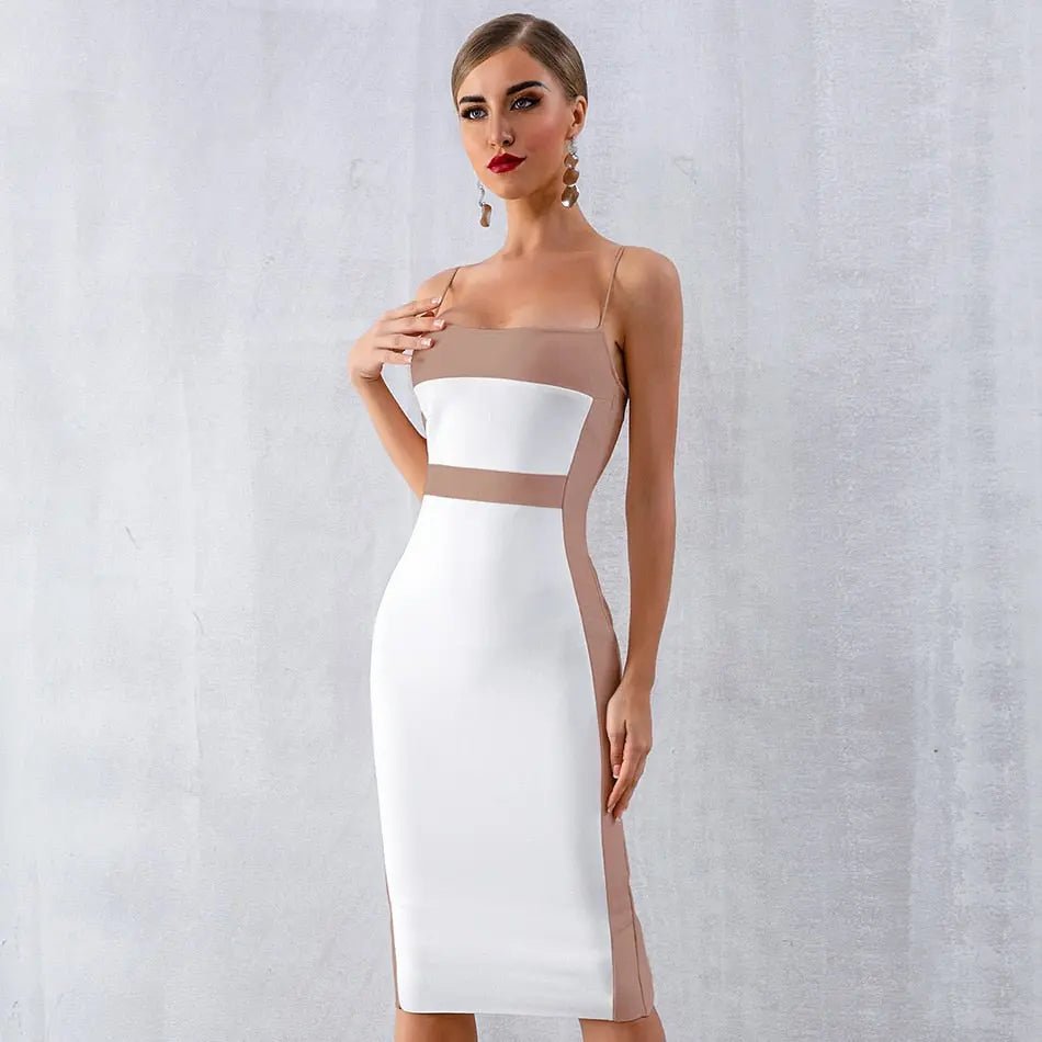 Elegant Sleeveless Bodycon Dress - Mscooco.co.uk