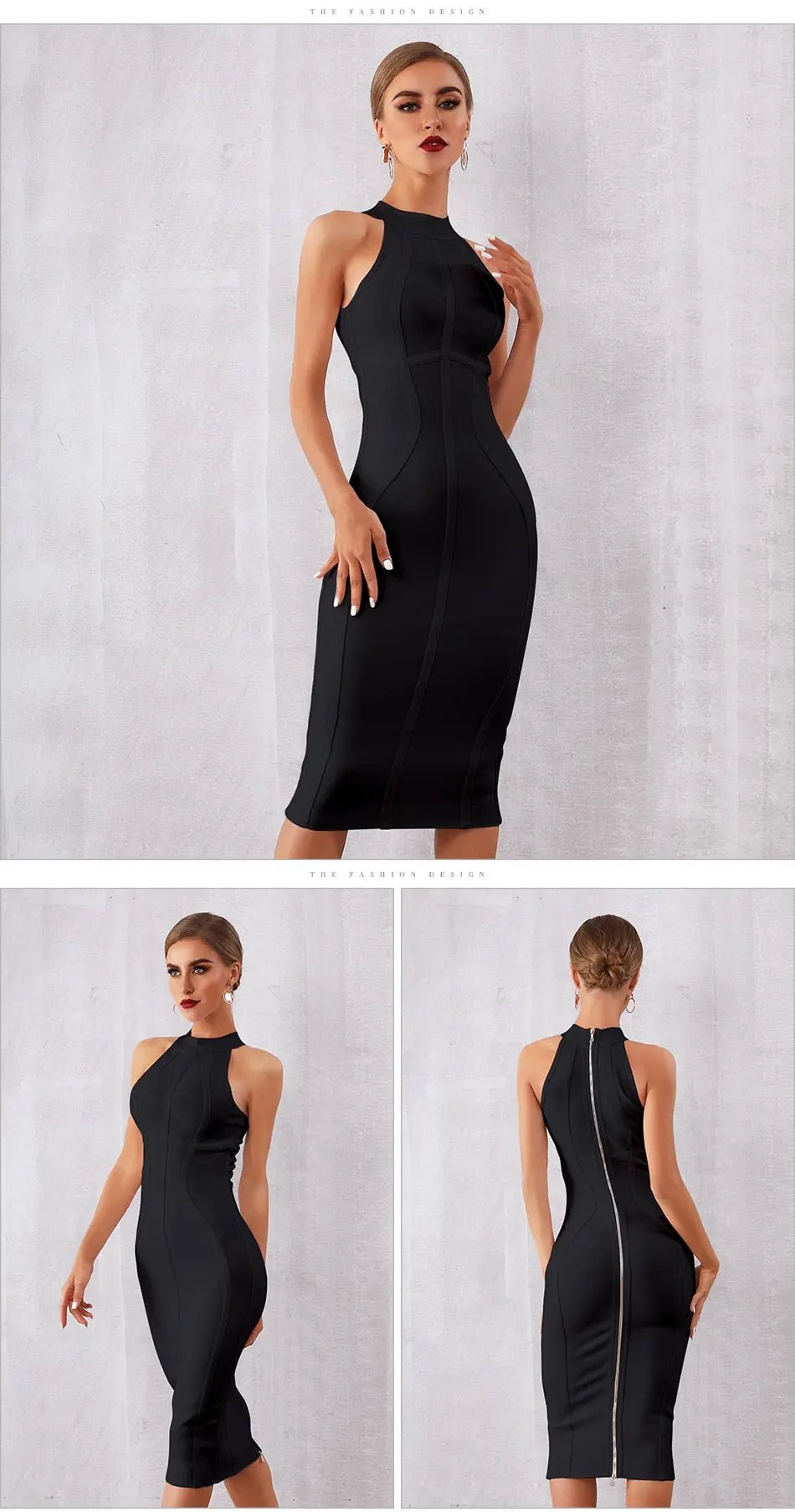 Elegant Tank Sleeveless Bodycon Dress - Mscooco.co.uk