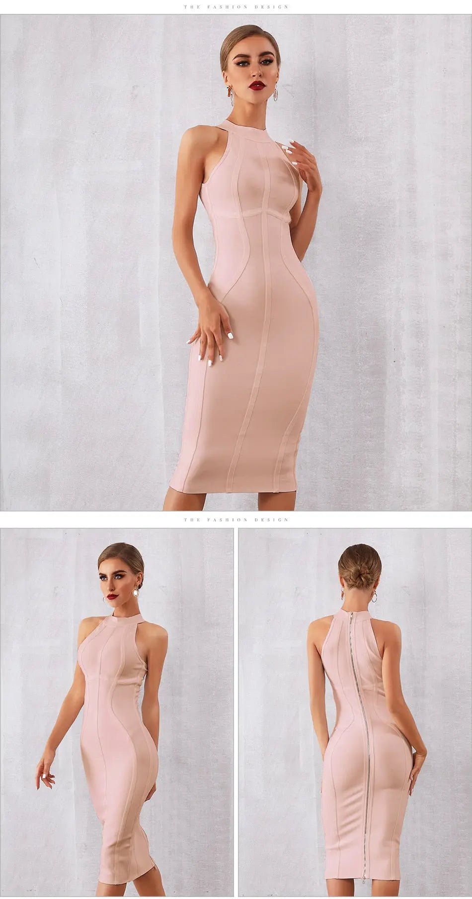 Elegant Tank Sleeveless Bodycon Dress - Mscooco.co.uk