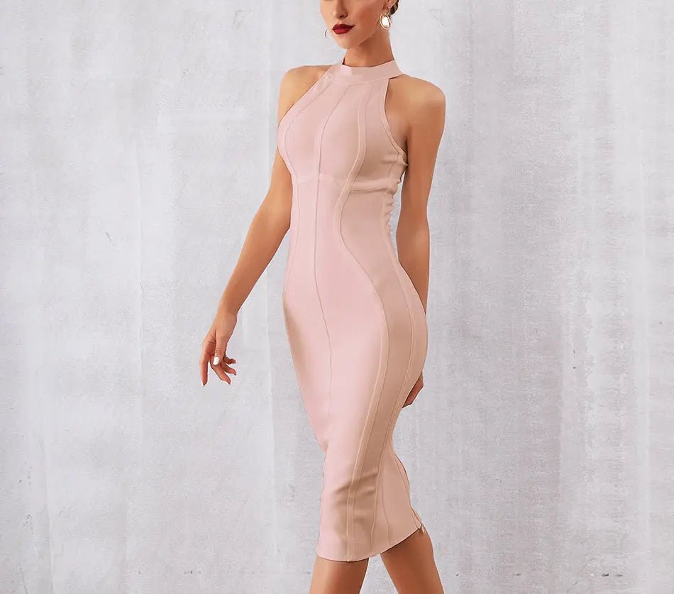 Elegant Tank Sleeveless Bodycon Dress - Mscooco.co.uk