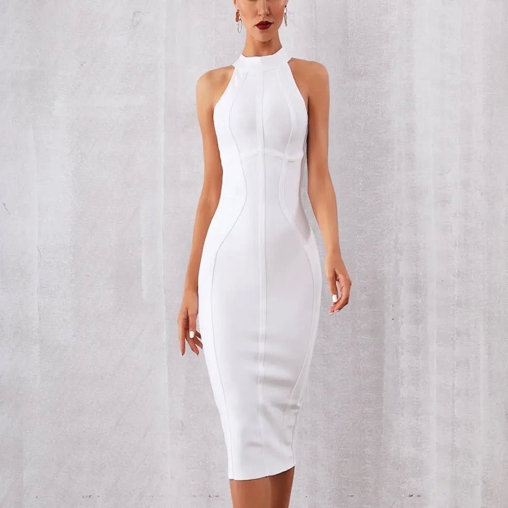 Elegant Tank Sleeveless Bodycon Dress - Mscooco.co.uk