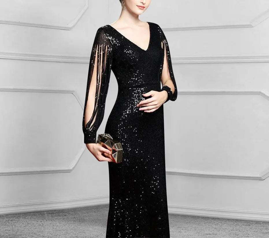 Erina sequins Mermaid Evening Dress - Mscooco.co.uk