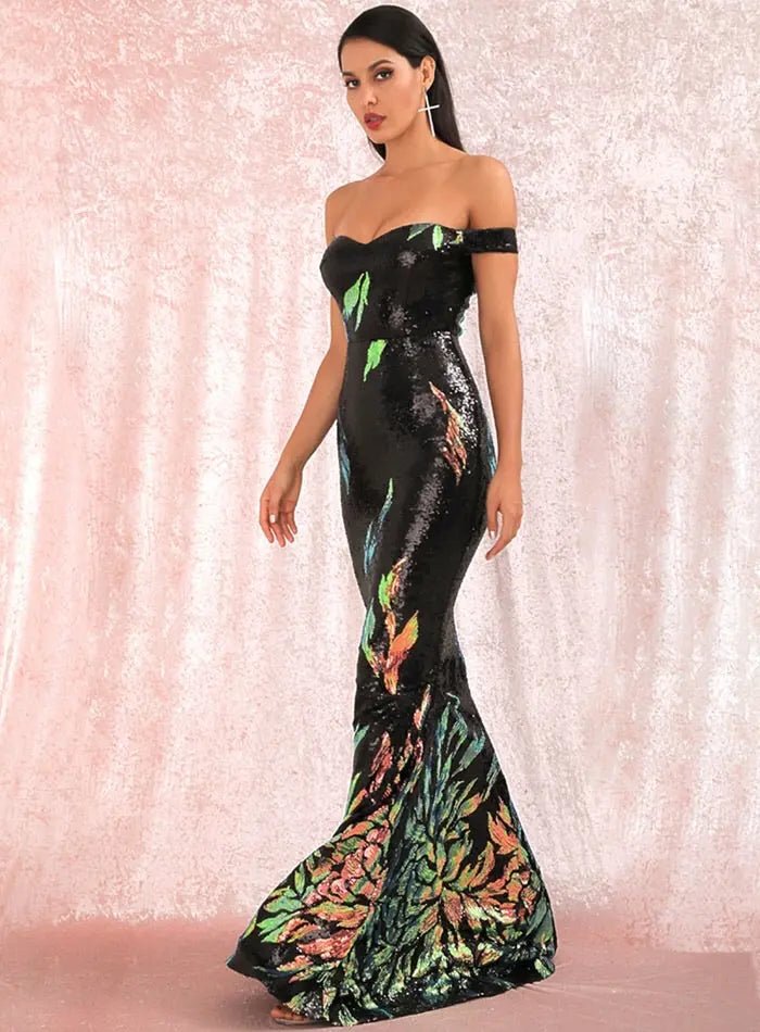 Slimming on sale formal gown