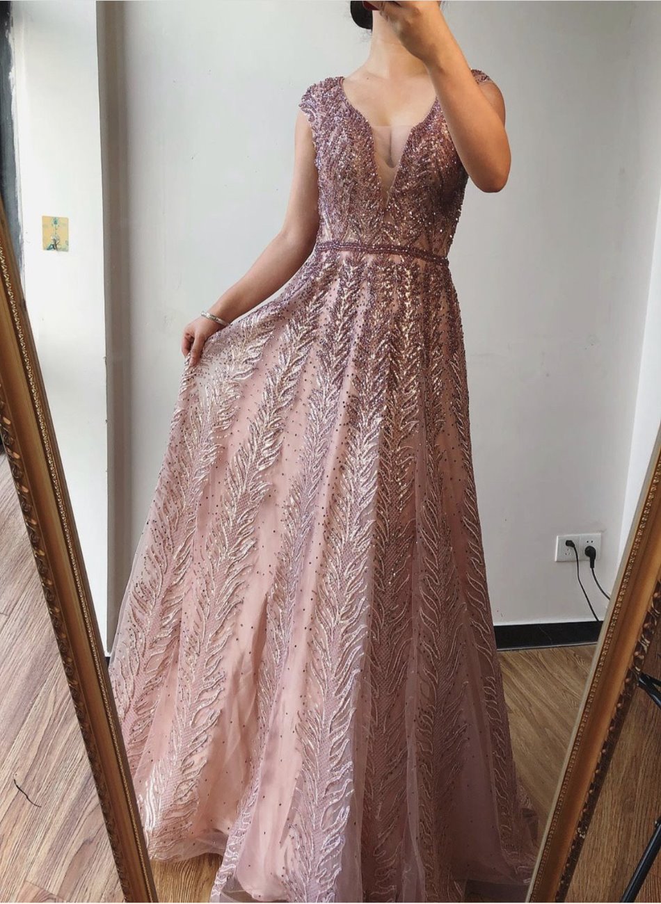 Taylor - Crystal Embellished Maxi Dress Mscooco.co.uk