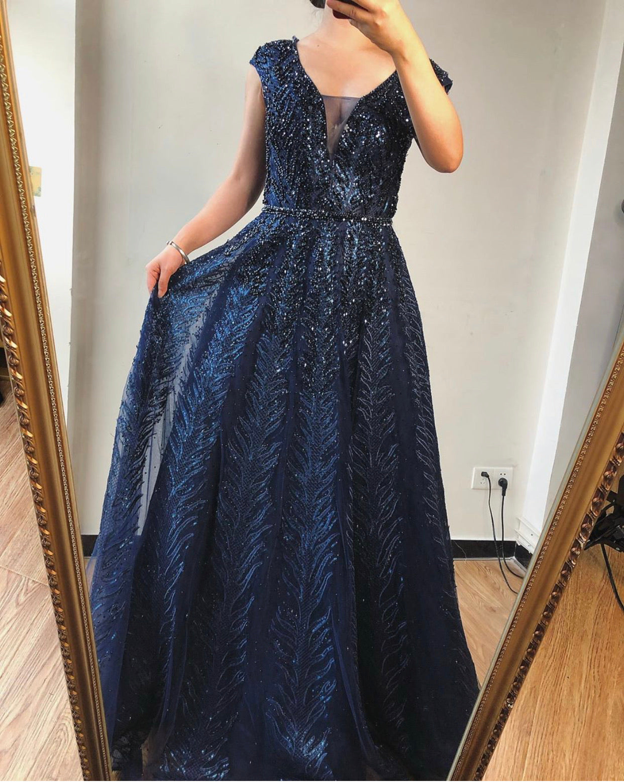 Taylor - Crystal Embellished Maxi Dress Mscooco.co.uk